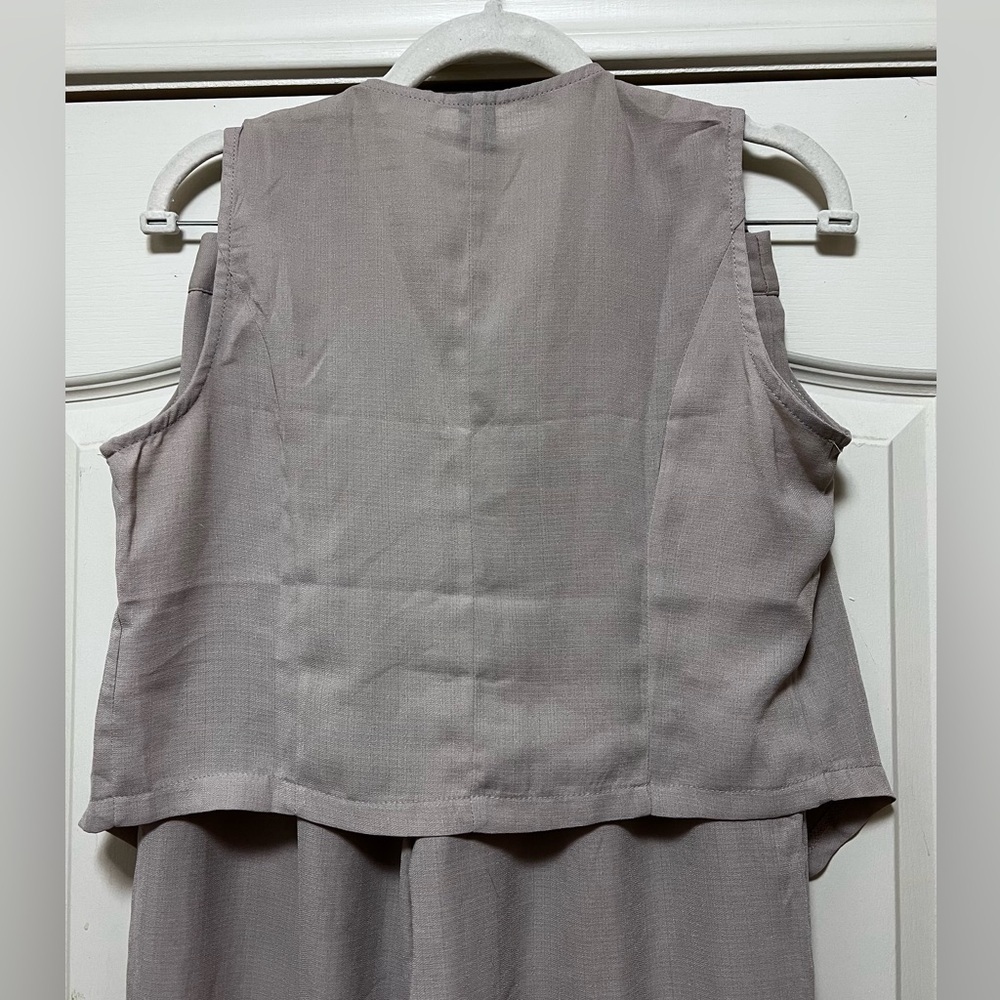 SHEIN vest and slack set, light khaki color. Women’s size small, US 4 - Picture 7 of 9